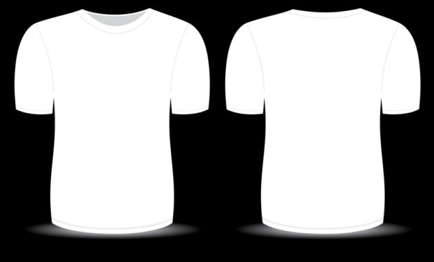 Blank T Shirt White Template Royalty Free Vector Image within Blank T Shirt Outline Template
