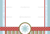 Blank Template For Christmas Greetings Card — Stock Vector pertaining to Blank Christmas Card Templates Free