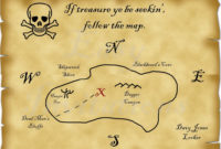 Blank Treasure Map Printable | Printable Maps intended for Blank Pirate Map Template