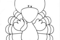 Blank Turkey Coloring Pages | Turkey Coloring Pages in Blank Turkey Template