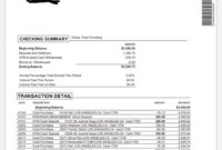 Chase Bank Statement Template ~ Addictionary with Blank Bank Statement Template Download