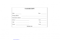 Download Blank Printable Taxi/Cab Receipt Template | Excel within Blank Taxi Receipt Template