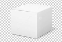 Empty White Box. Cardboard Cubic Cosmetic Box Blank inside Blank Packaging Templates