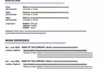 Fillable Free Resume Template In Word | Download Resume for Blank Resume Templates For Microsoft Word