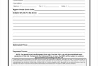 Free 10+ Job Estimate Forms In Pdf with regard to Blank Estimate Form Template