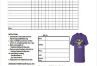 Free 41+ Sample Order Forms In Pdf | Excel | Ms Word throughout Blank T Shirt Order Form Template