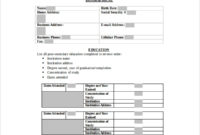 Free 8+ Sample Resume Templates In Ms Word with Blank Resume Templates For Microsoft Word