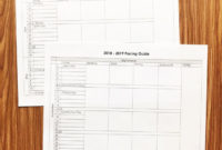 Free Pacing Guide For Any Grade Level! – Simply Kinder with regard to Blank Curriculum Map Template