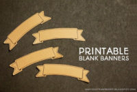 Free Printable: Blank Banner With Free Silhouette Cut File intended for Free Blank Banner Templates