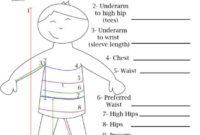 Free Printable Blank Measurement Chart For Boys, Girls & Women throughout Blank Body Map Template