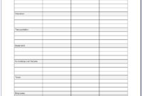 Free Printable Business Ledger Forms – Form : Resume for Blank Ledger Template