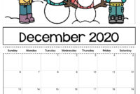 Free Printable Calendar 2020 Kids | Example Calendar Printable pertaining to Blank Calendar Template For Kids