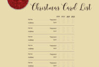 Free Printable Christmas Gift List Template with Blank Christmas Card Templates Free