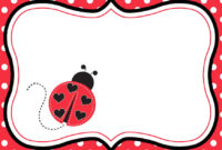 Free Printable Ladybug Birthday Invitations | Free regarding Blank Ladybug Template