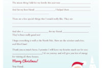 {Free Printable} Letter To Santa Fill-In-The-Blank intended for Blank Letter From Santa Template