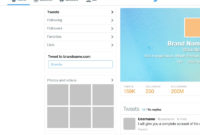 Freebie : Twitter Gui Psd (Template Rebound From Marie intended for Blank Twitter Profile Template