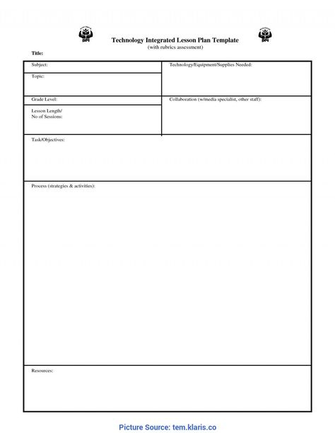 Good Unit Lesson Plan Template Pdf Weekly Lesson Plan In pertaining to Blank Unit Lesson Plan Template