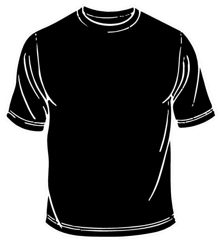 Images For > Black T Shirt Model Template – Clipart Best with regard to ...