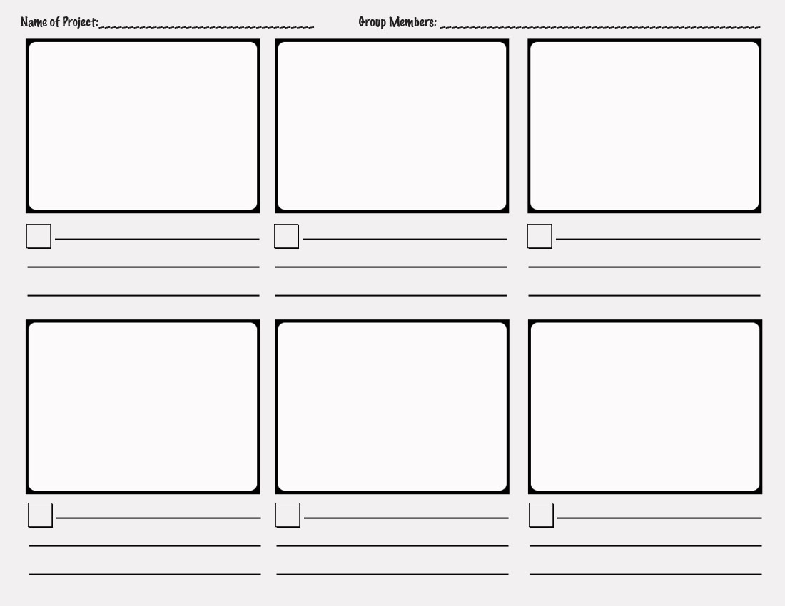 Interpreting Narrative: The Great Gatsby: Storyboarding with Printable Blank Comic Strip Template For Kids