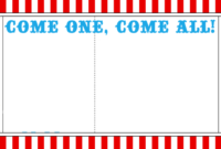 Invite Template #Birthday #Part #Carnival #Circus #Kids with Blank Admission Ticket Template