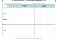 Lesson Plan Template Weekly Prescool Plannar :-Free pertaining to Blank Preschool Lesson Plan Template