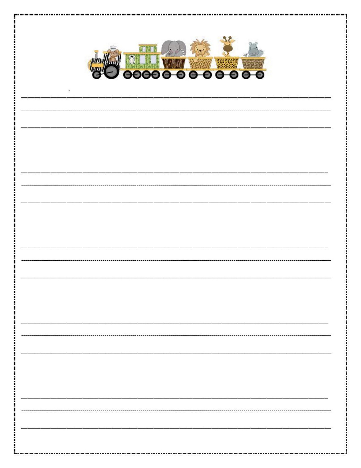 Lined Paper For Kids | Activity Shelter pertaining to Blank Letter Writing Template For Kids