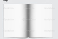 Magazine Blank Page Template For Design Layout — Stock regarding Blank Magazine Spread Template