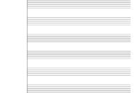Manuscript Paper – 118 Free Templates In Pdf, Word, Excel inside Blank Sheet Music Template For Word