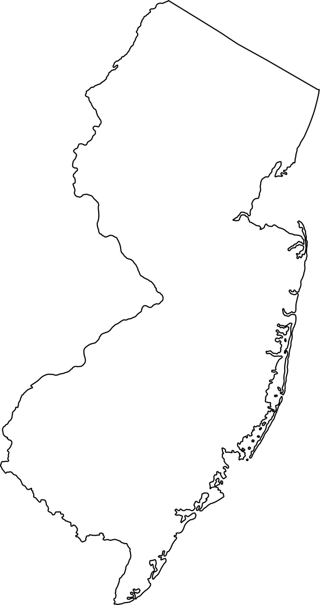 Map Of New Jersey | Political, County, Geography for Blank City Map Template