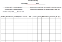Marie Max-Fritz / Curriculum pertaining to Blank Curriculum Map Template