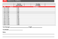 Packing Slip Template Free In Excel Sheet & Word Format regarding Blank Packing List Template