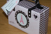 Paris / Ooh La La Themed Suitcase Template With Personalized for Blank Suitcase Template
