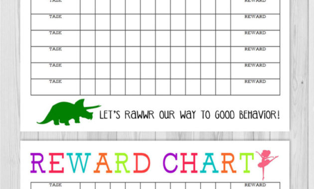 Printable Reward Charts - Tunu.redmini.co Regarding Blank with Blank Reward Chart Template