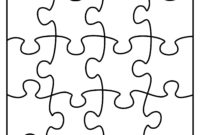 Puzzle Piece Crafts, Puzzle Crafts, Puzzle Piece Art in Blank Jigsaw Piece Template