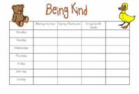 Reward Charts For Toddlers And Preschoolers throughout Blank Reward Chart Template