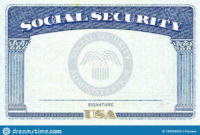 Social Security Card Ssn Editorial Stock Photo. Image Of throughout Blank Social Security Card Template