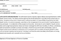 South Carolina Medical Release Form Download Free throughout Blank Legal Document Template