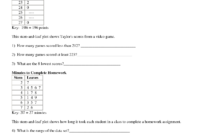 Stem And Leaf Plot Worksheet Answer Key - Worksheet with regard to Blank Stem And Leaf Plot Template