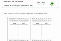 Stem And Leaf Plots Worksheet Awesome Stem And Leaf Plot with regard to Blank Stem And Leaf Plot Template