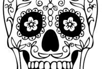 Sugar Skull Coloring Pages - Best Coloring Pages For Kids inside Blank Sugar Skull Template