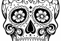 Sugar Skull Outline | Skull Tattoo Skulltattoo Sugarskull pertaining to Blank Sugar Skull Template