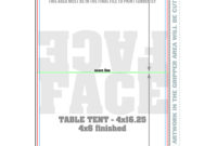 Table Tent Cards Templates | 4X6 Table Tent Cards Template for Blank Tent Card Template