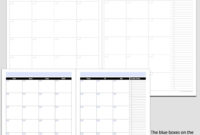 The 8 1/2 X 11 Blank Calendar Pages | Get Your Calendar with Blank One Month Calendar Template