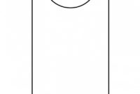 The Appealing 003 Template Ideas Blank Door Hanger Outline with regard to Blanks Usa Templates