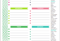 The Best Free Printable Cleaning Checklists – Sarah Titus pertaining to Blank Cleaning Schedule Template