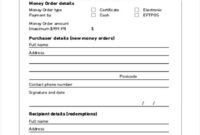 The Outstanding Free 5+ Money Order Examples & Samples In intended for Blank Money Order Template