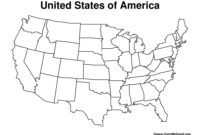 United States Blank Map Worksheet | Have Fun Teaching intended for Blank Template Of The United States