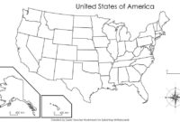 United States Of America Blank Printable Map | Printable Maps within Blank Template Of The United States