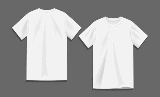 White Blank T-Shirt Template Vector 186737 - Download Free with Blank T Shirt Outline Template