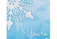 Winter Wonderland Invitations Templates • Business regarding Blank Snowflake Template